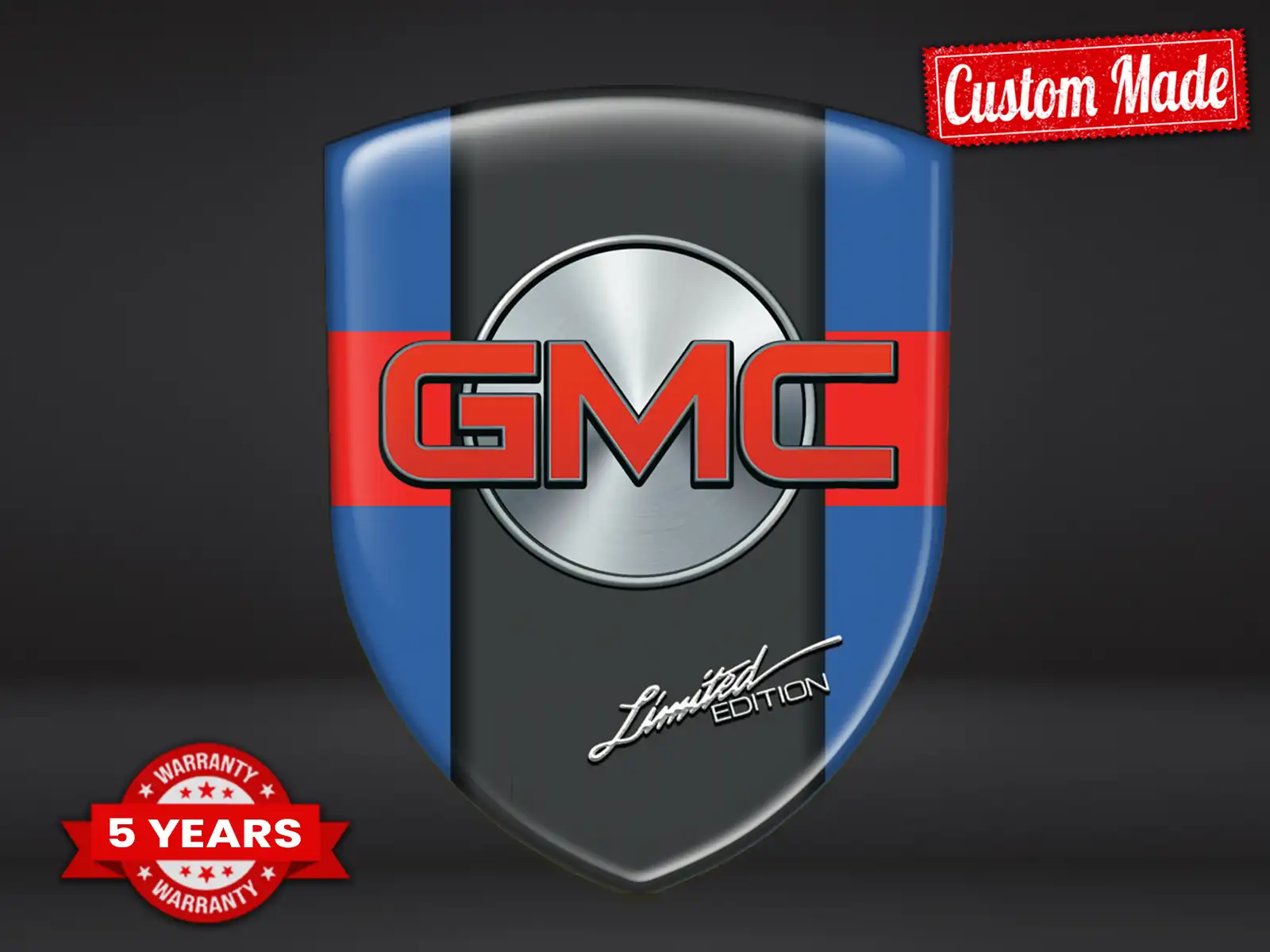 GMC Autoembleme Personalisierbar Limitiert Universal Robust